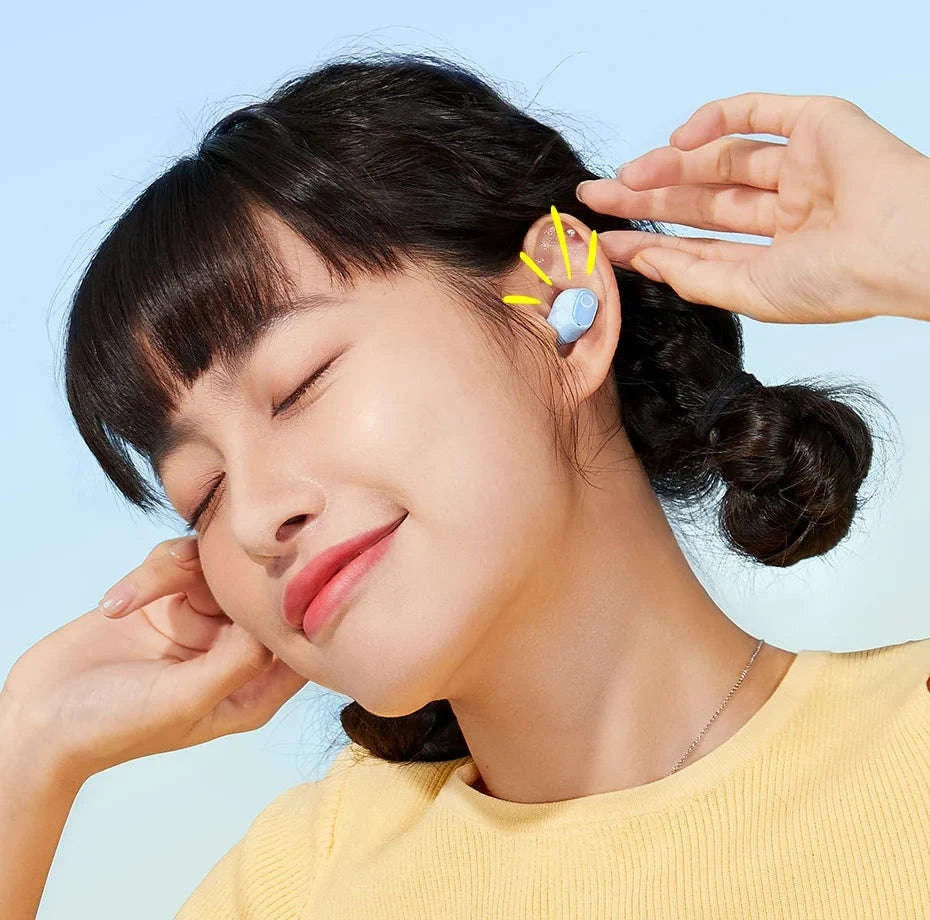 Baseus WM02 True Wireless Earbuds Bluetooth 5.3 with 25H Playtime-White