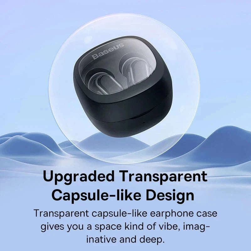 Baseus WM02 TWS Wireless Earbuds with Bluetooth 5.3-White