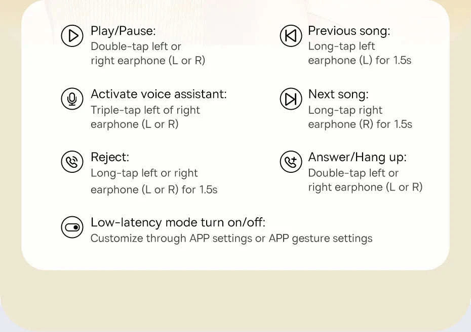 Baseus WM02 TWS Wireless Earbuds with Bluetooth 5.3-White