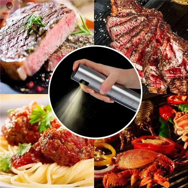 BBQ Olive Oil Spray Bottle - 304 Stainless Steel-PYP-01 Silver