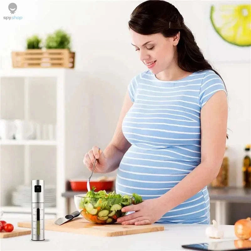 BBQ Olive Oil Spray Bottle - 304 Stainless Steel-PYP-01 Silver