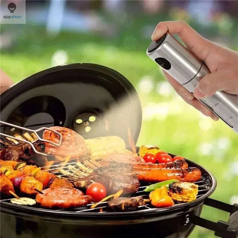 BBQ Olive Oil Spray Bottle - 304 Stainless Steel-PYP-01 Silver