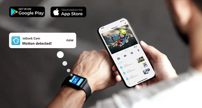 ieGeek 5MP Wireless Outdoor WiFi Surveillance Camera, Solar Camera, 360 Degree Camera, Human PIR Detection, Colour Night Vision