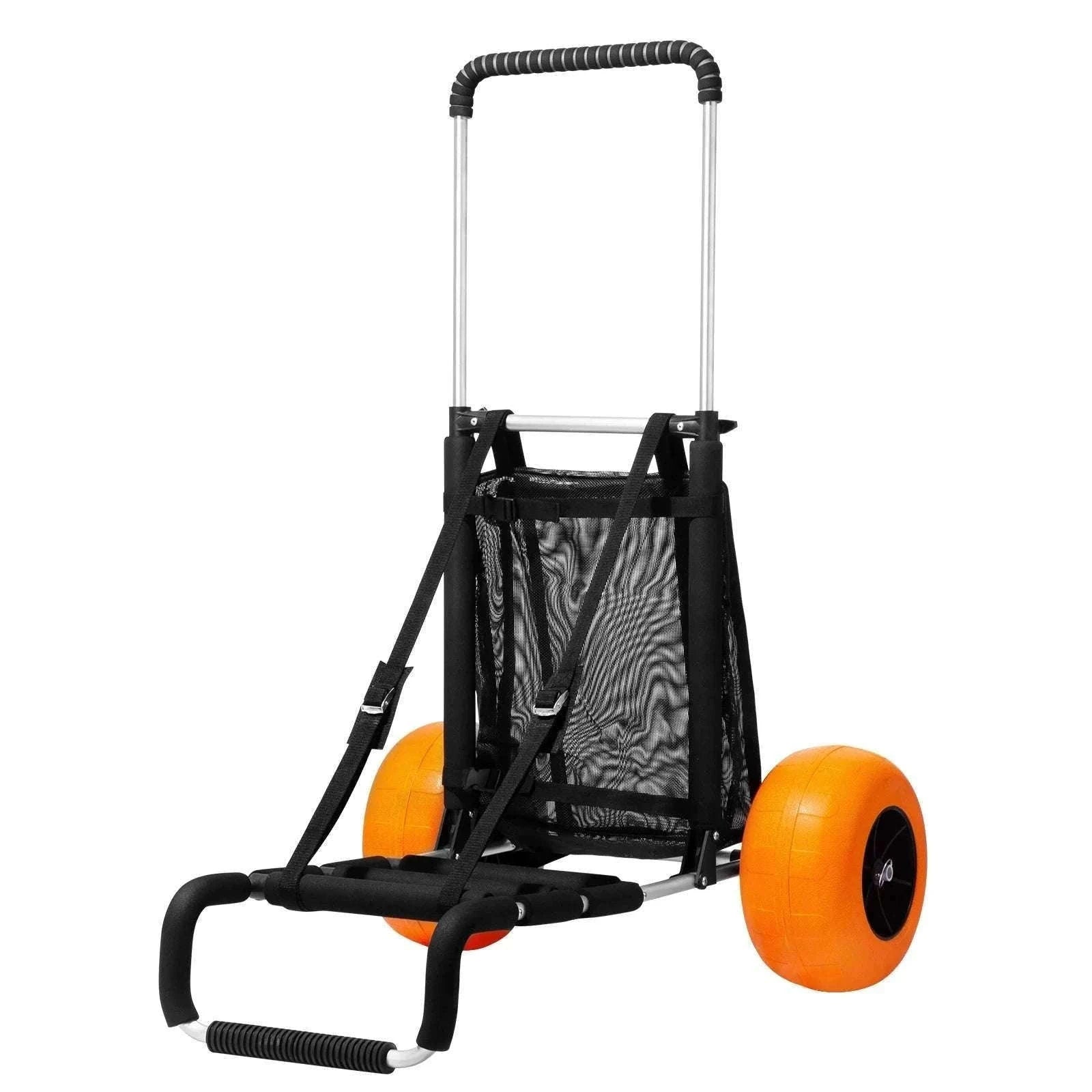 Beach Dolly Cart with Big Sand Wheels 165lb Folding Cargo Carrier-165LBS / CZECH REPUBLIC