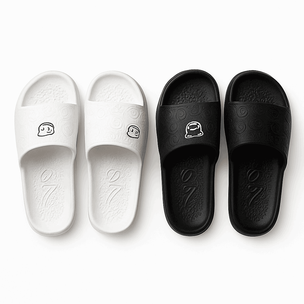 Bear Print Non-Slip Indoor Slides for Cozy Everyday Comfort-WHITE / 42-43
