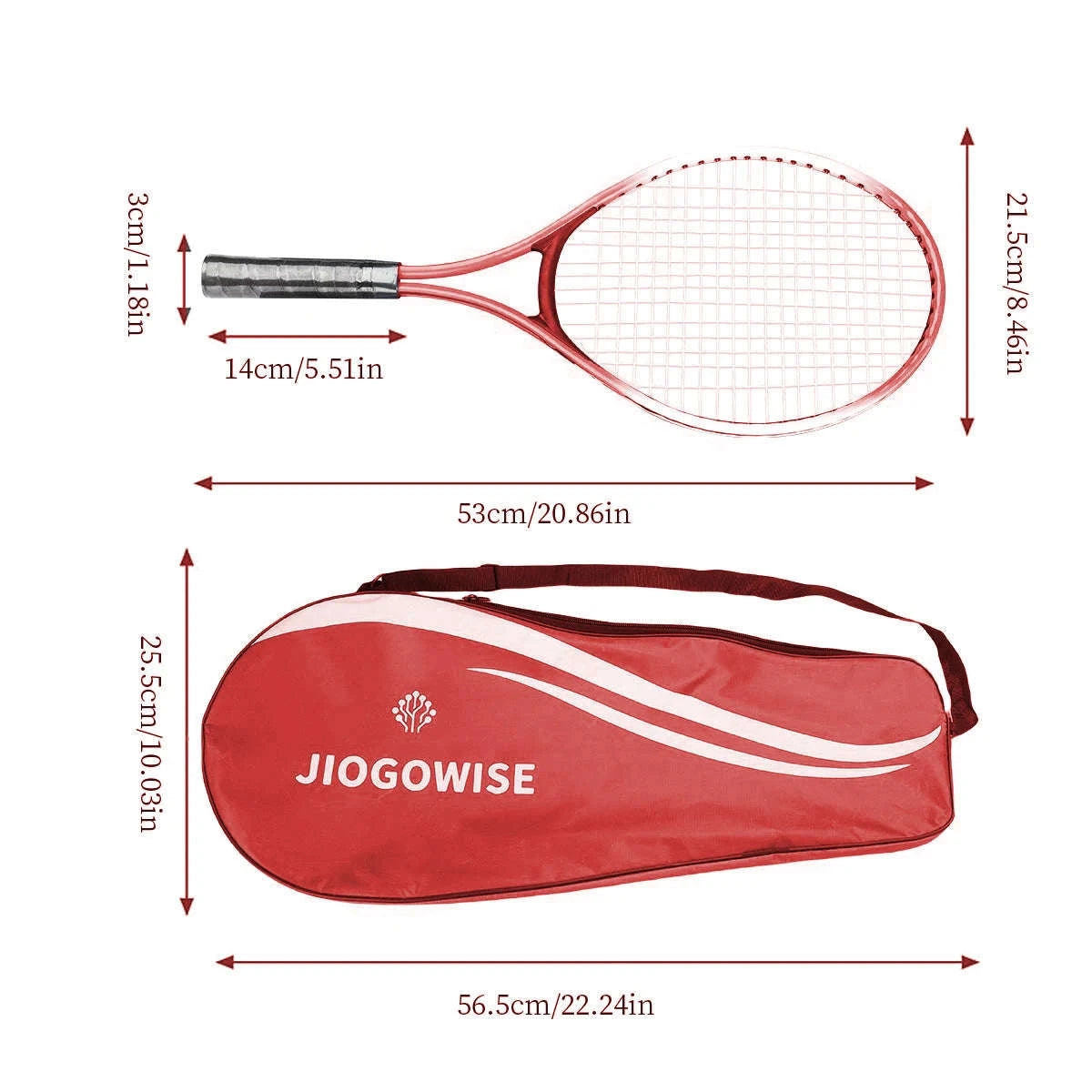 Beginner Tennis Racket Set with Bag and Ball-4pcs set