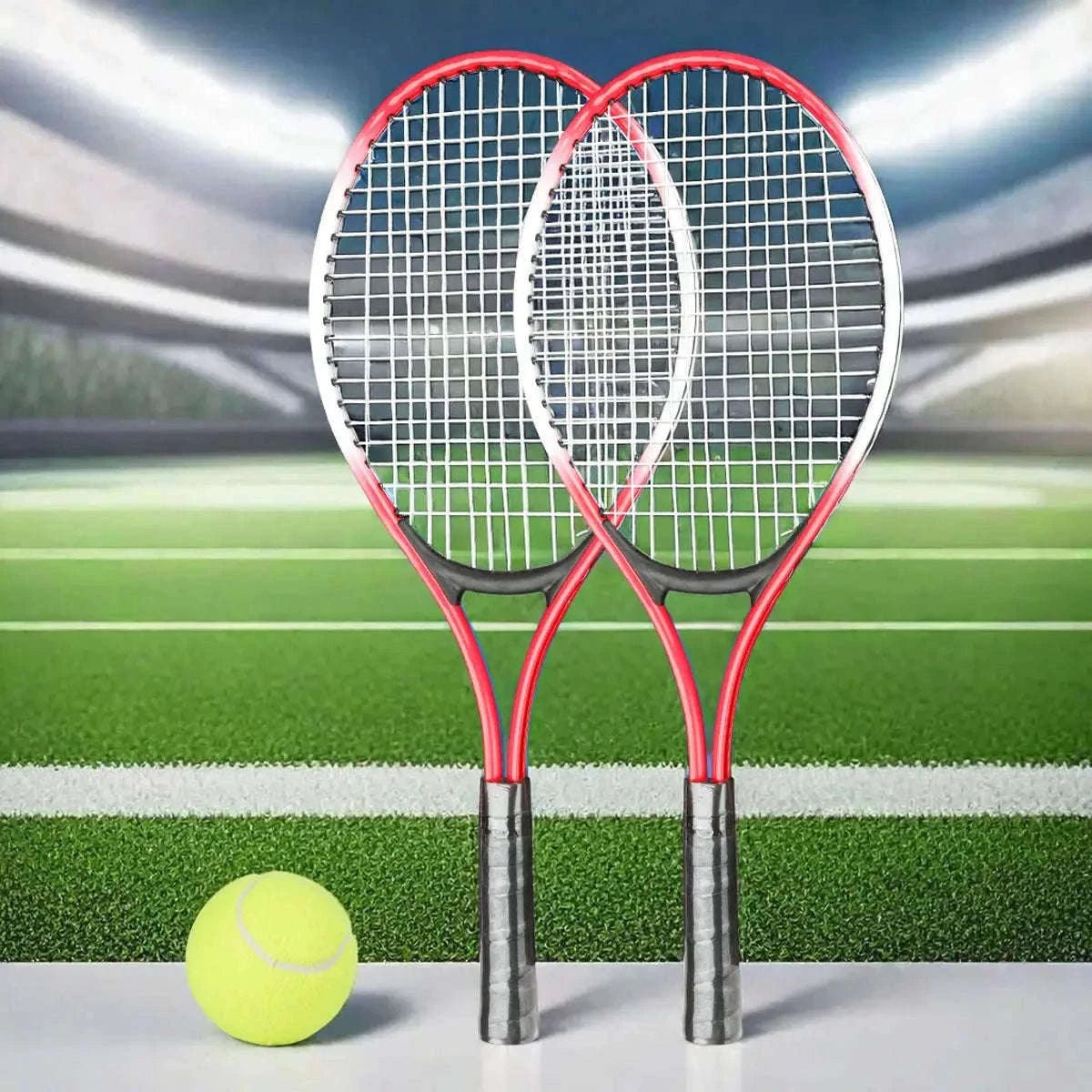 Beginner Tennis Racket Set with Bag and Ball-4pcs set