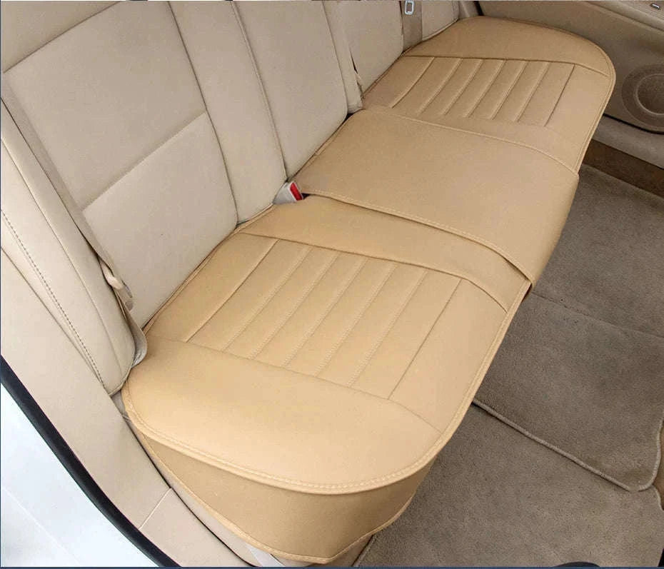 Beige Full-Wrapped Car Seat Cover-Beige front 1pc