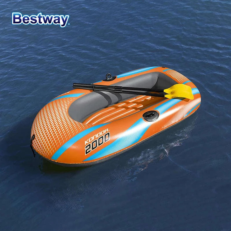 Bestway Inflatable Kayakway 61136/61140/61142/61146 1-3 Person Heavy Duty PVC Rafting Boat-4ft11inx 33in1people