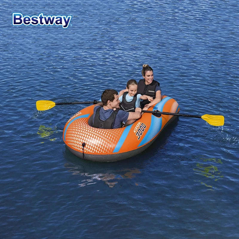 Bestway Inflatable Kayakway 61136/61140/61142/61146 1-3 Person Heavy Duty PVC Rafting Boat-4ft11inx 33in1people
