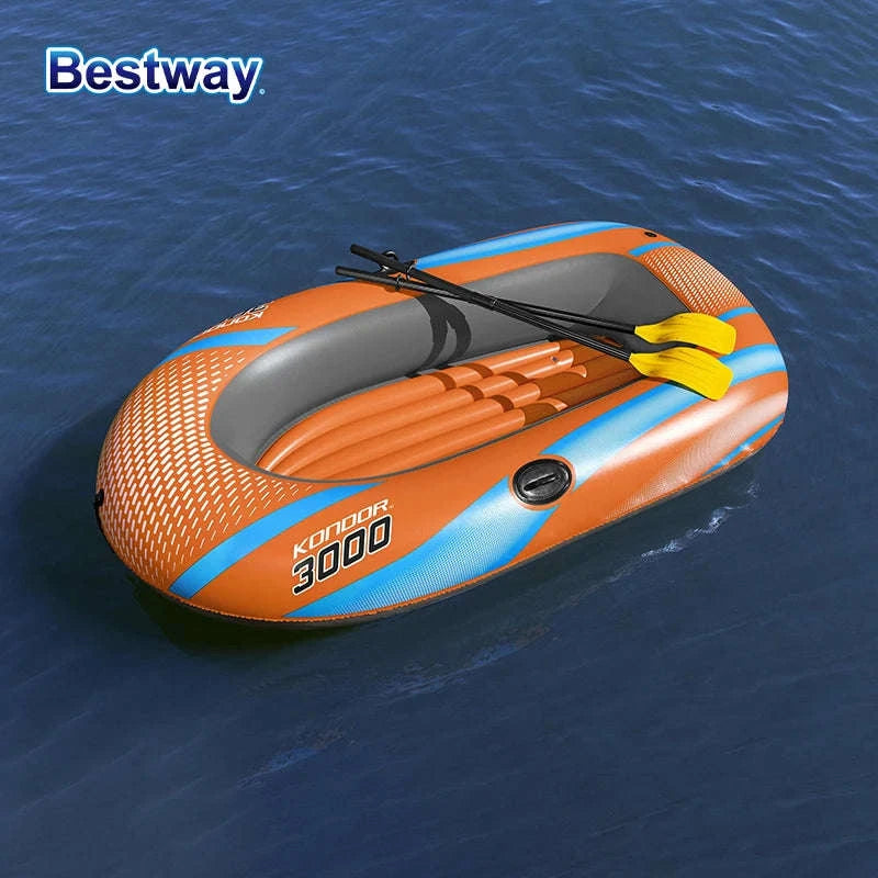 Bestway Inflatable Kayakway 61136/61140/61142/61146 1-3 Person Heavy Duty PVC Rafting Boat-4ft11inx 33in1people