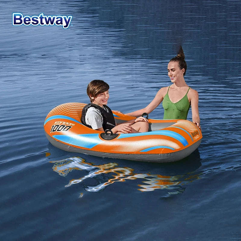 Bestway Inflatable Kayakway 61136/61140/61142/61146 1-3 Person Heavy Duty PVC Rafting Boat-4ft11inx 33in1people