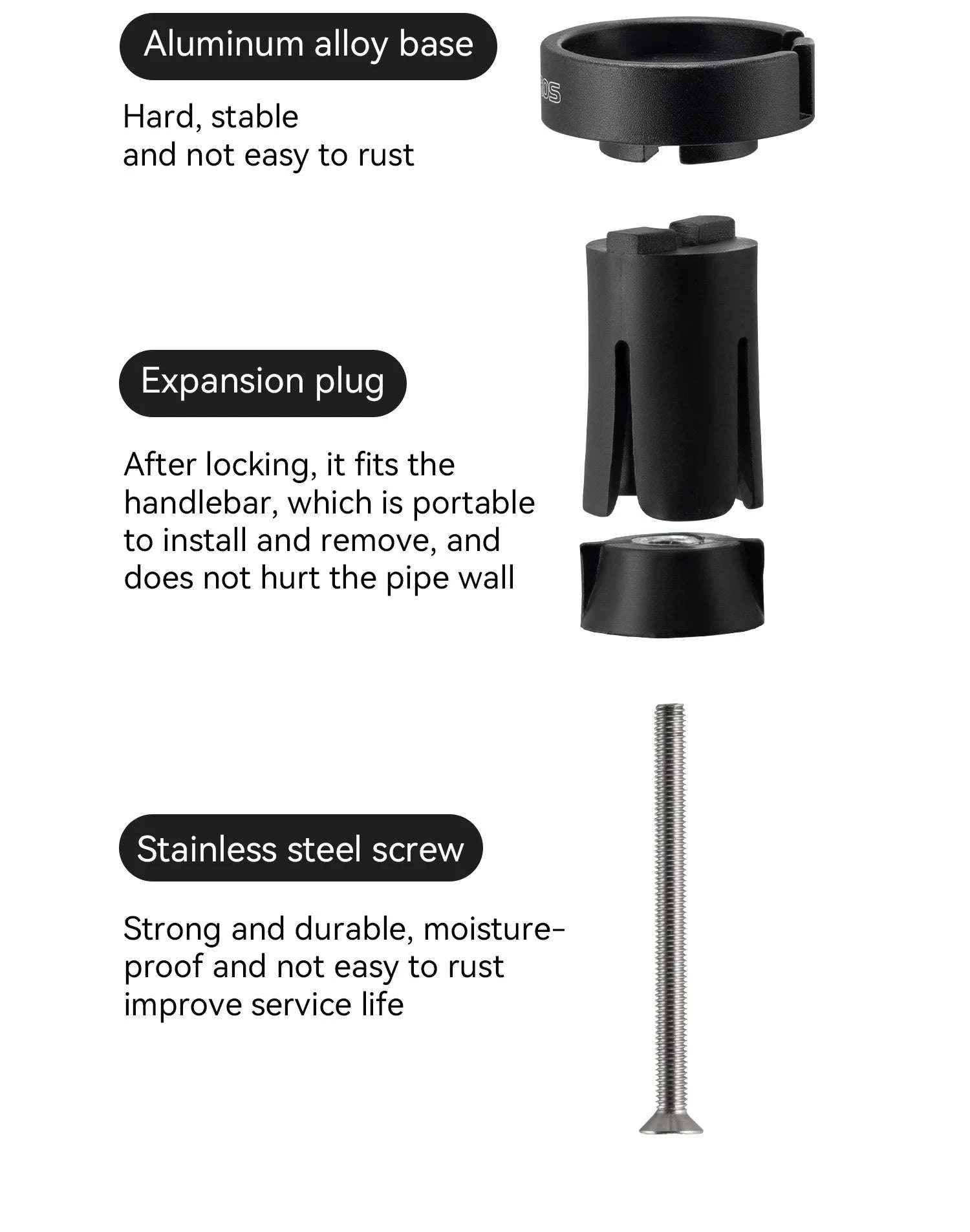 Bicycle Bell 100dB Loud Ring for 22.2mm Handlebars-BB2502-ab