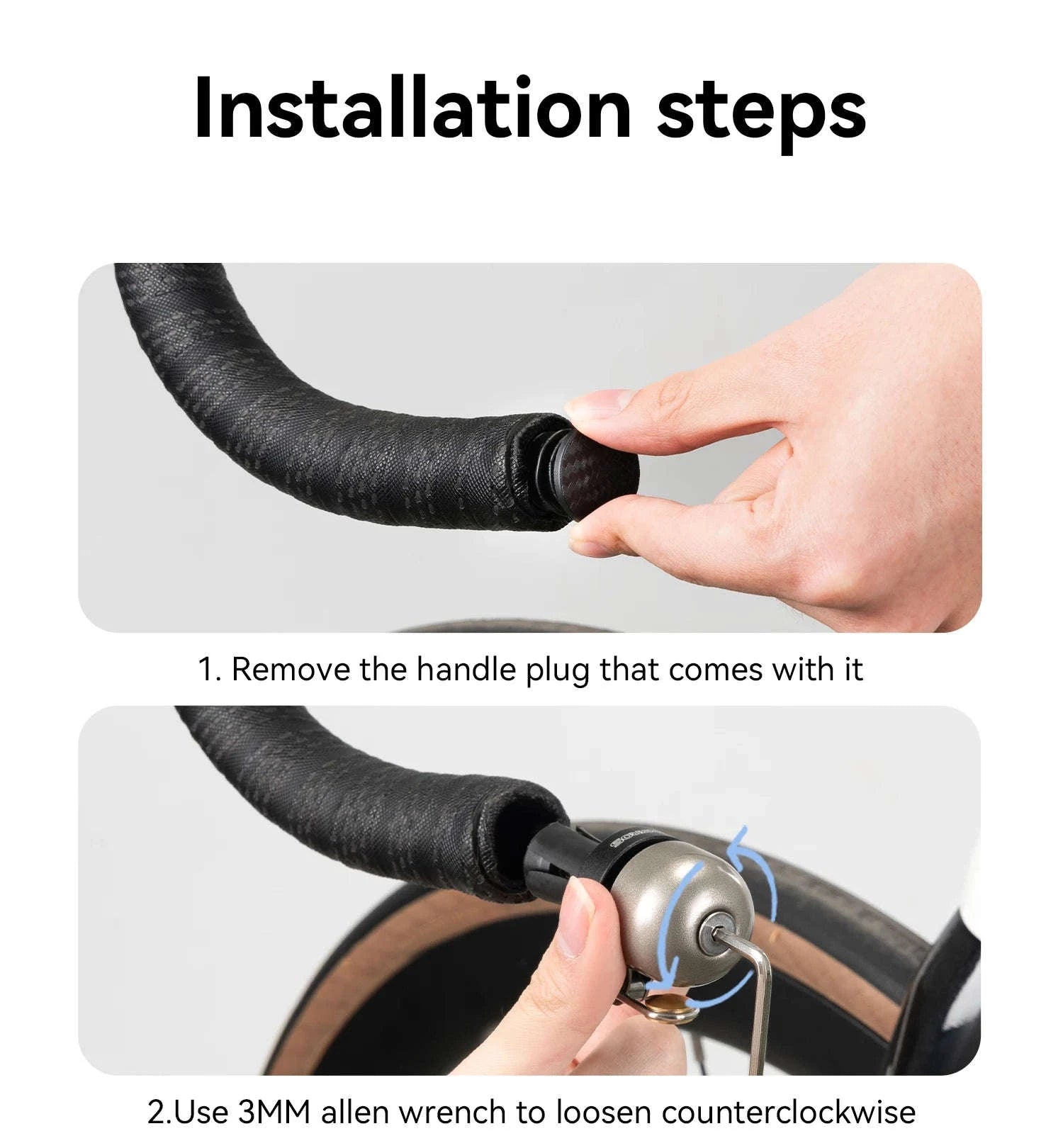 Bicycle Bell 100dB Loud Ring for 22.2mm Handlebars-BB2502-ab