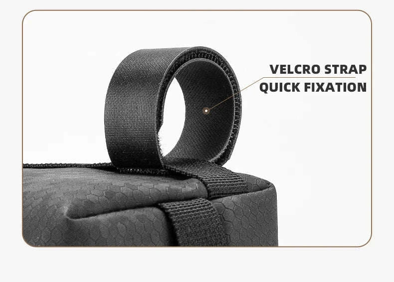 Bicycle Front Handlebar Bag 2L Storage with Strap and Reflective Design-B111