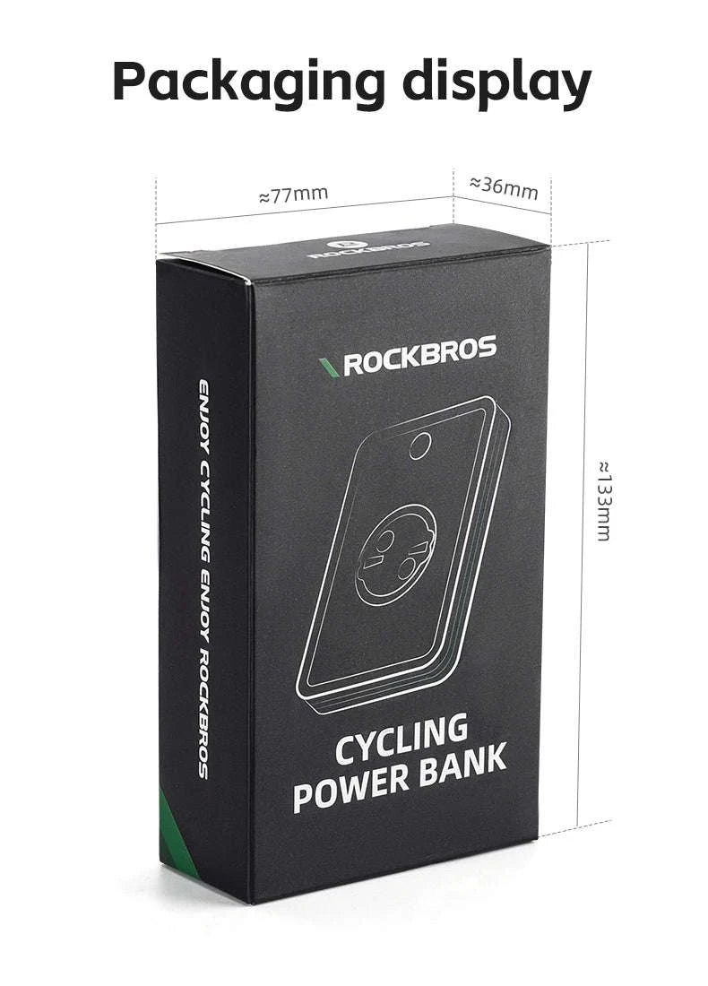 Bicycle Front Light RL-S2, IPX6 Waterproof 10000mAh-RL-S2 10000mAh