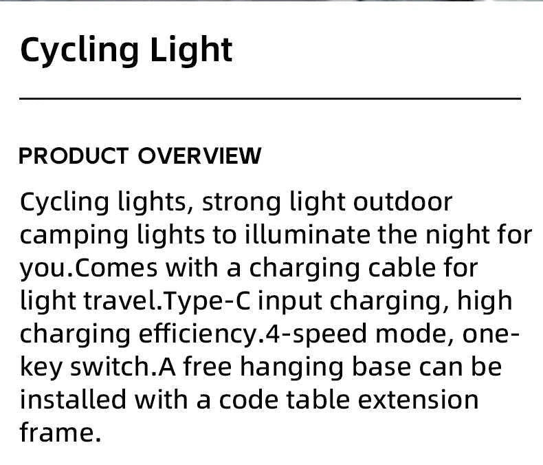 Bicycle Front Light RL-S2, IPX6 Waterproof 10000mAh-RL-S2 10000mAh