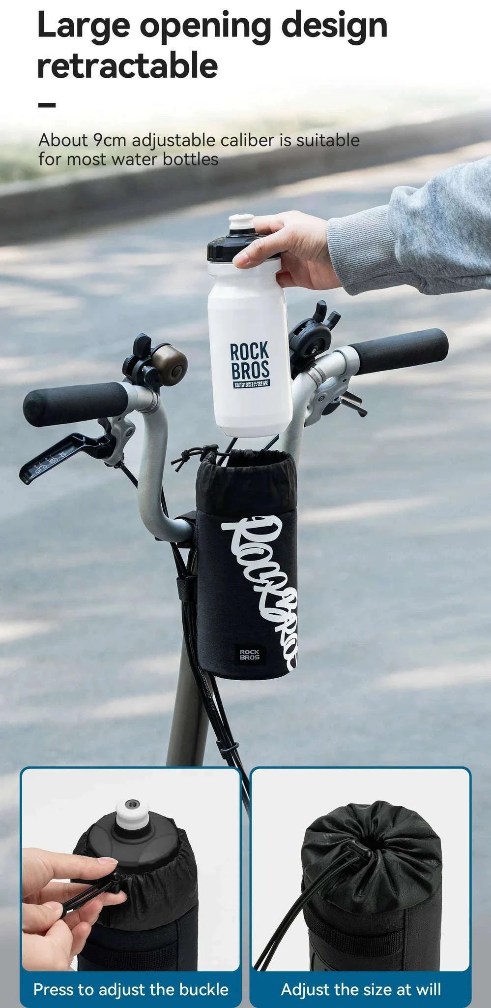Bicycle Water Bottle Holder Bag Frame-Mounted Hydration Pack-30120127001