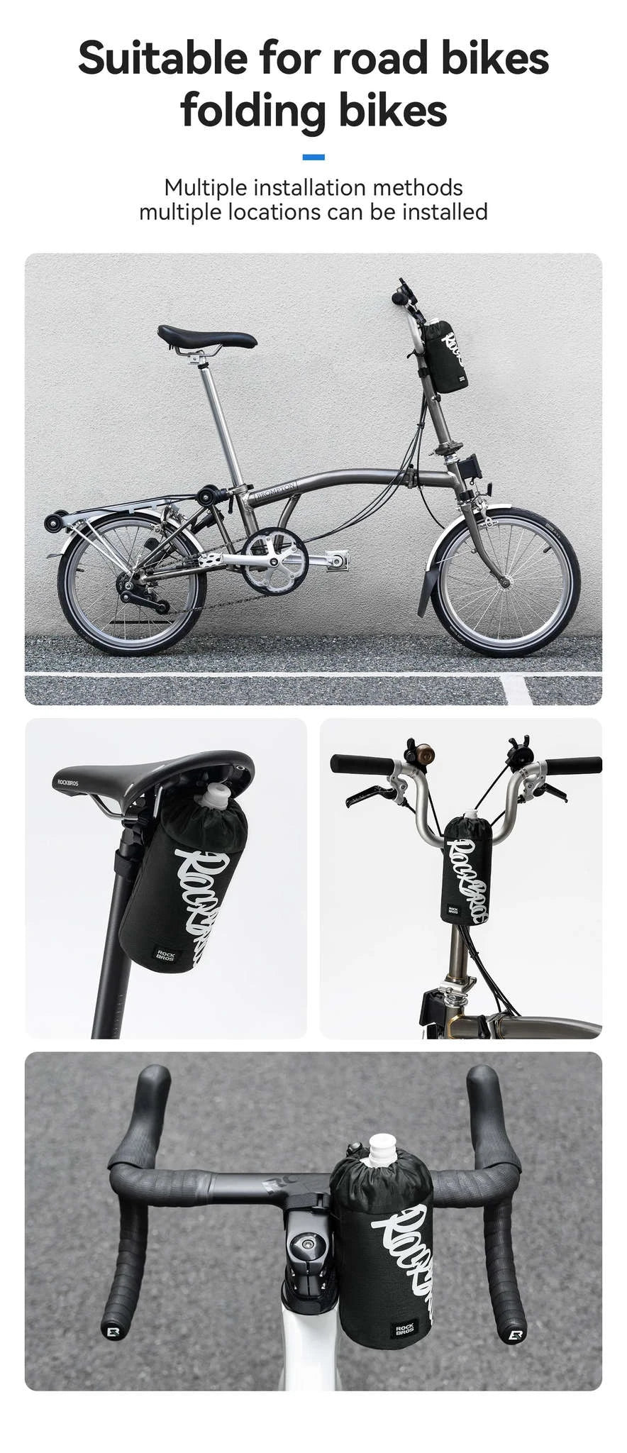 Bicycle Water Bottle Holder Bag Frame-Mounted Hydration Pack-30120127001