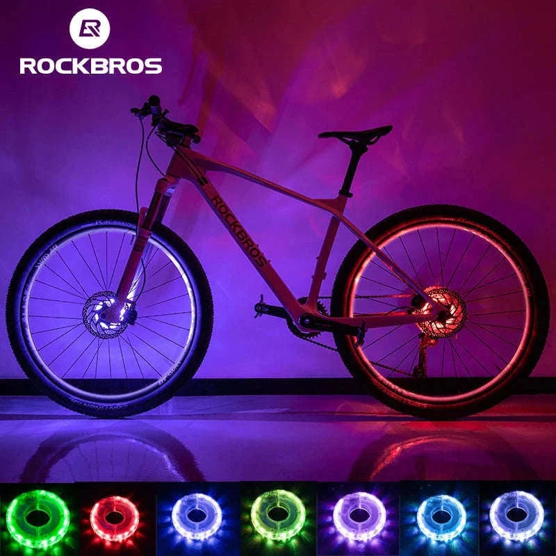 Bicycle Wheel LED Light with 7 Colors & Auto On Motion Sensor-LD79 MTB style