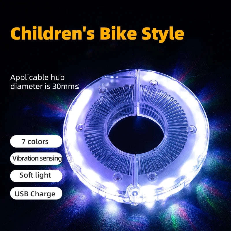 Bicycle Wheel LED Light with 7 Colors & Auto On Motion Sensor-LD79 MTB style