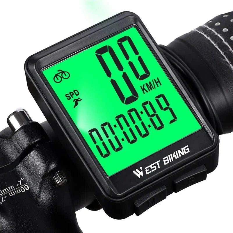 Bicycle Wireless Computer with Backlight Odometer and Speedometer-Wireless Computer