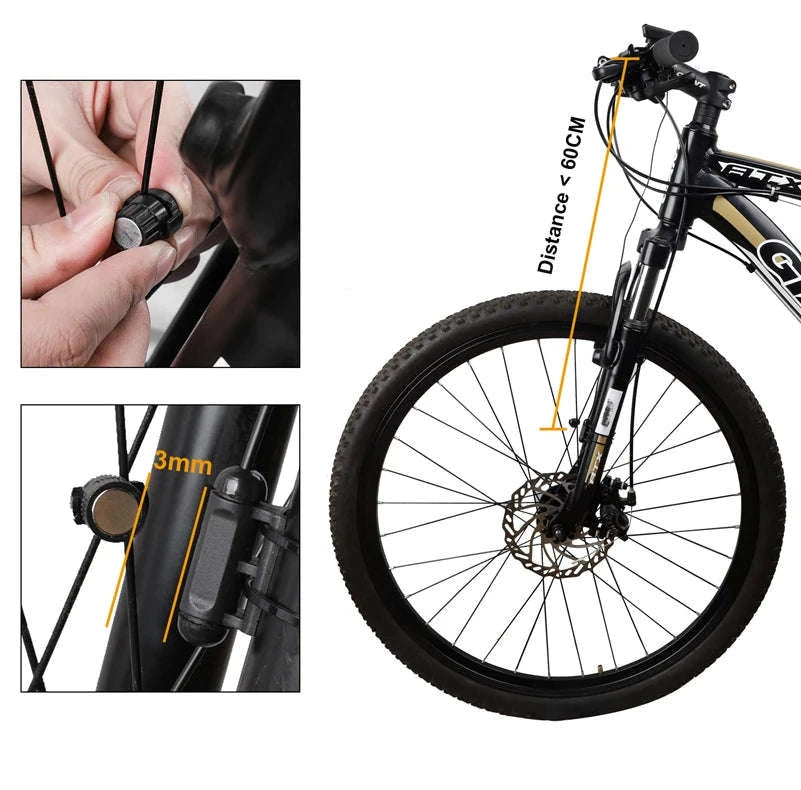 Bicycle Wireless Computer with Backlight Odometer and Speedometer-Wireless Computer