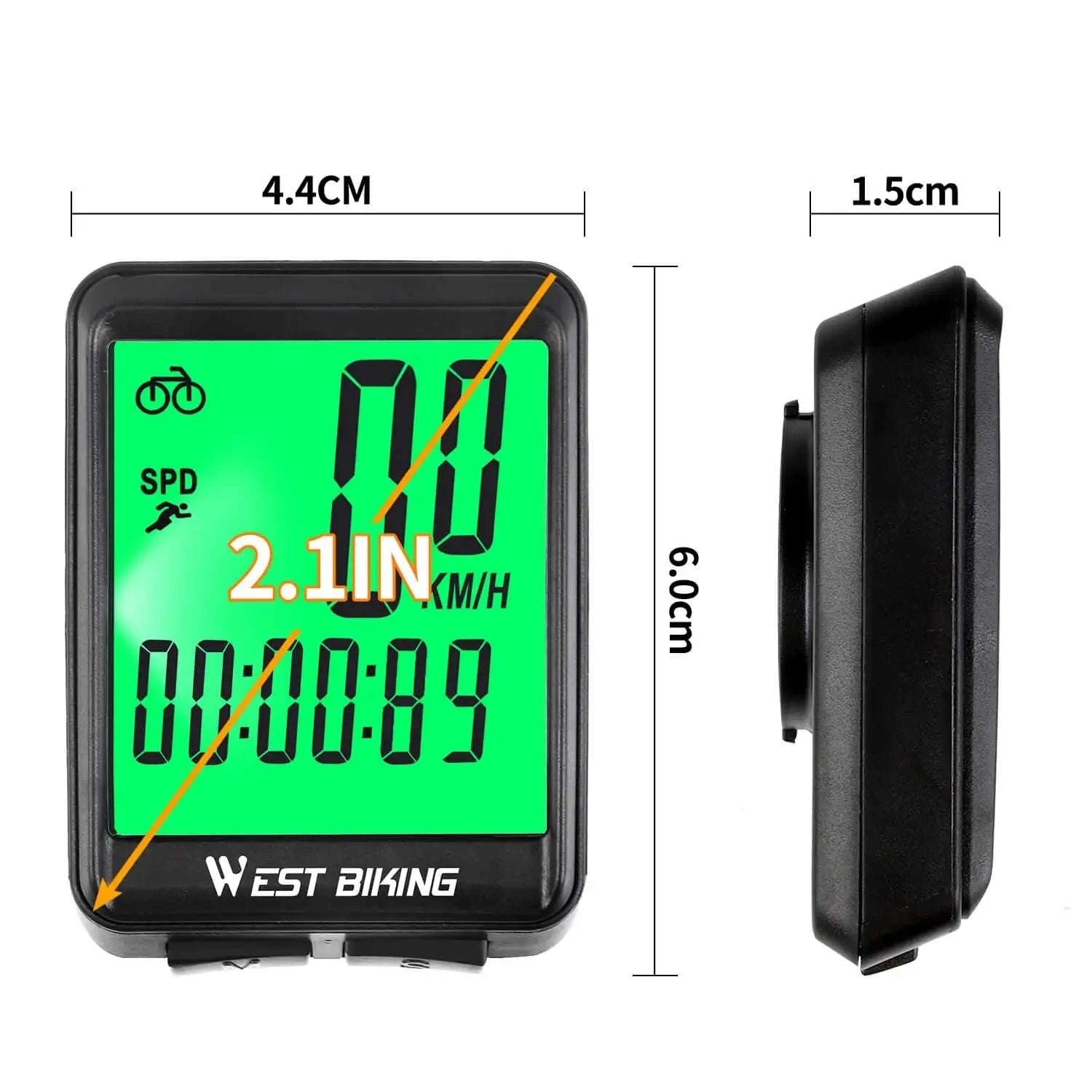 Bicycle Wireless Computer with Backlight Odometer and Speedometer-Wireless Computer