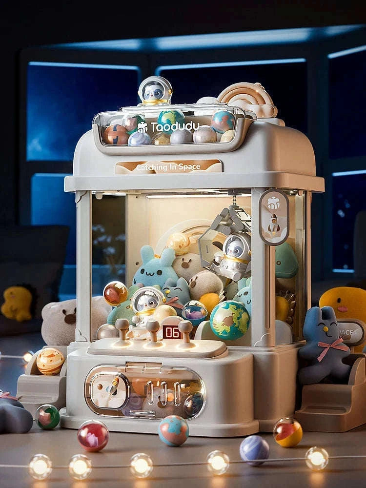Big Size DIY Claw Machine Arcade Game for Home Fun-30x20.7x17cm Blue