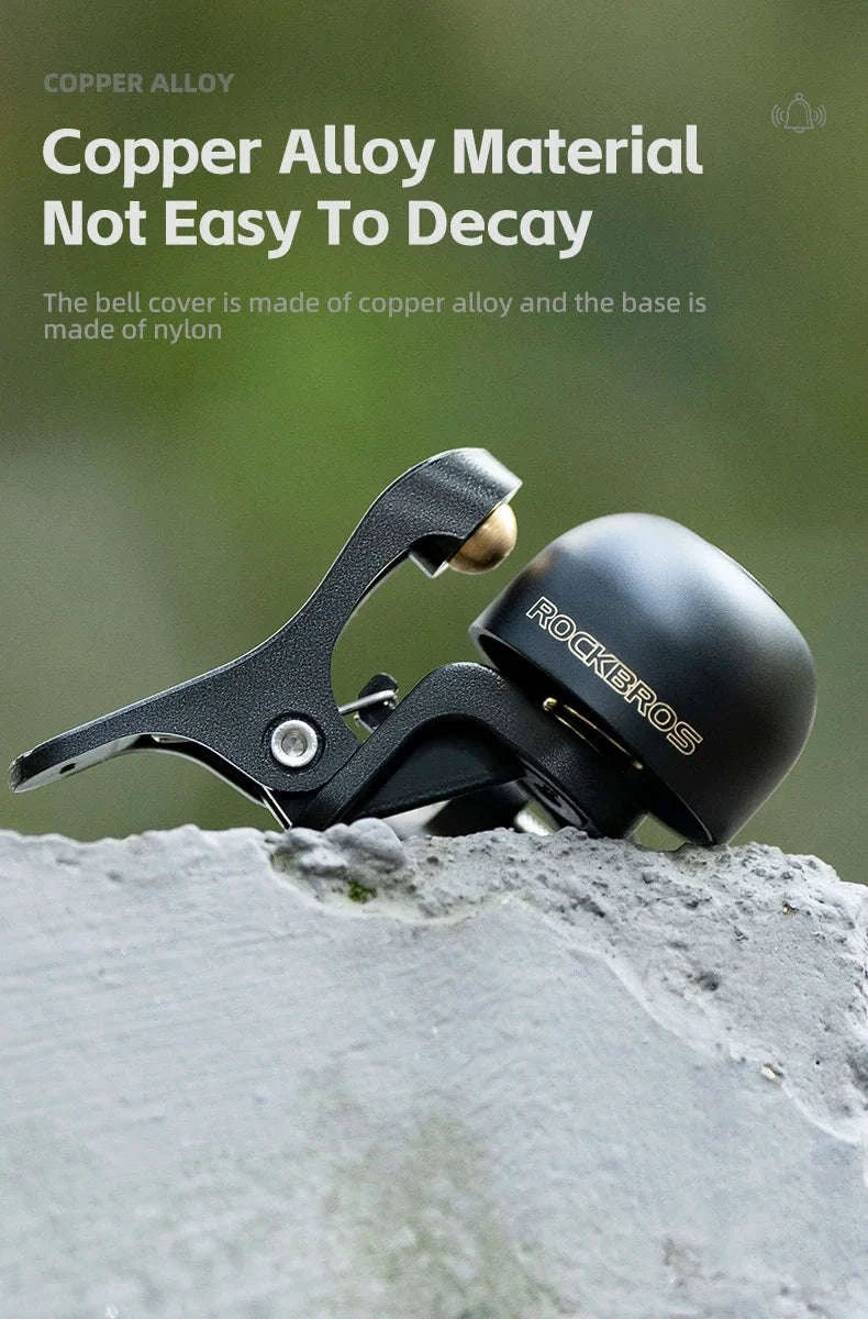 Bike Bell with Crisp Sound Alloy Ring for MTB & Road Bikes-2023-1A Left