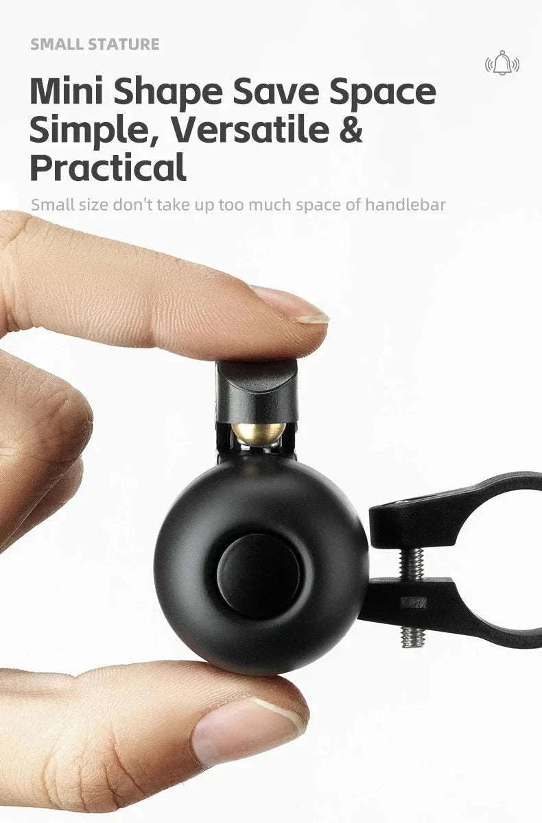 Bike Bell with Crisp Sound Alloy Ring for MTB & Road Bikes-2023-1A Left