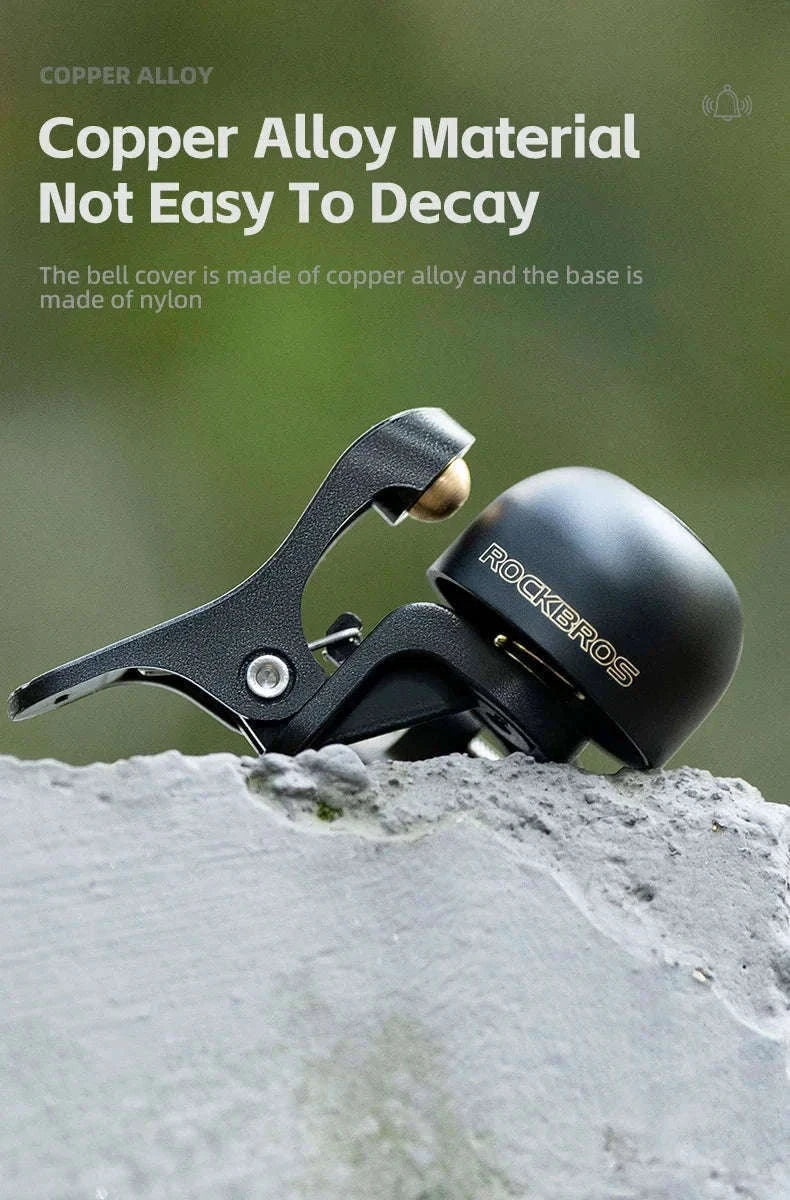 Bike Bell with Crisp Sound Alloy Ring for MTB & Road Bikes-2023-1A Left