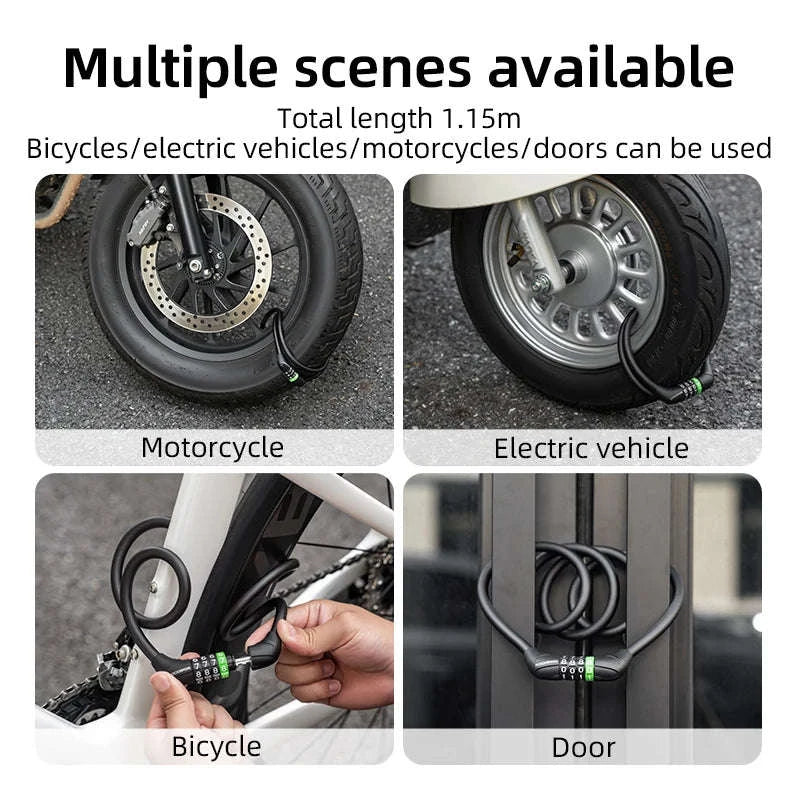 Bike Cable Lock with Password Security-32120005001