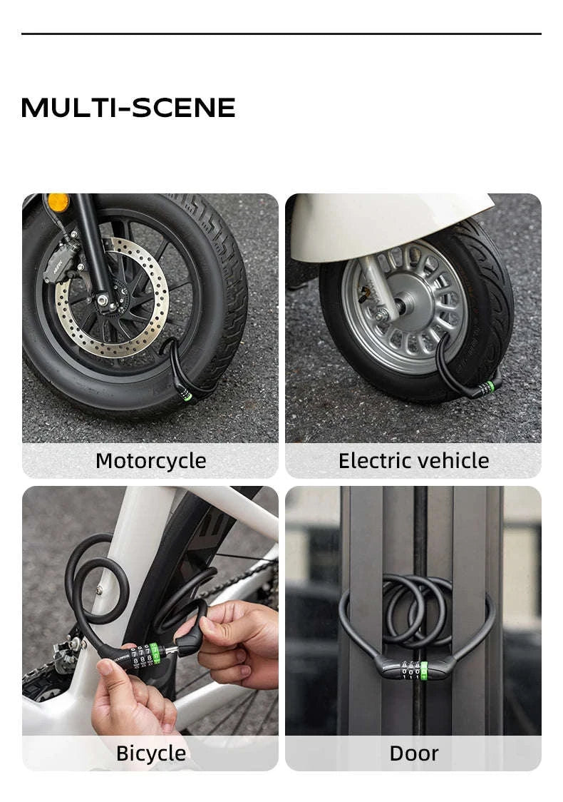 Bike Cable Lock with Password Security-32120005001