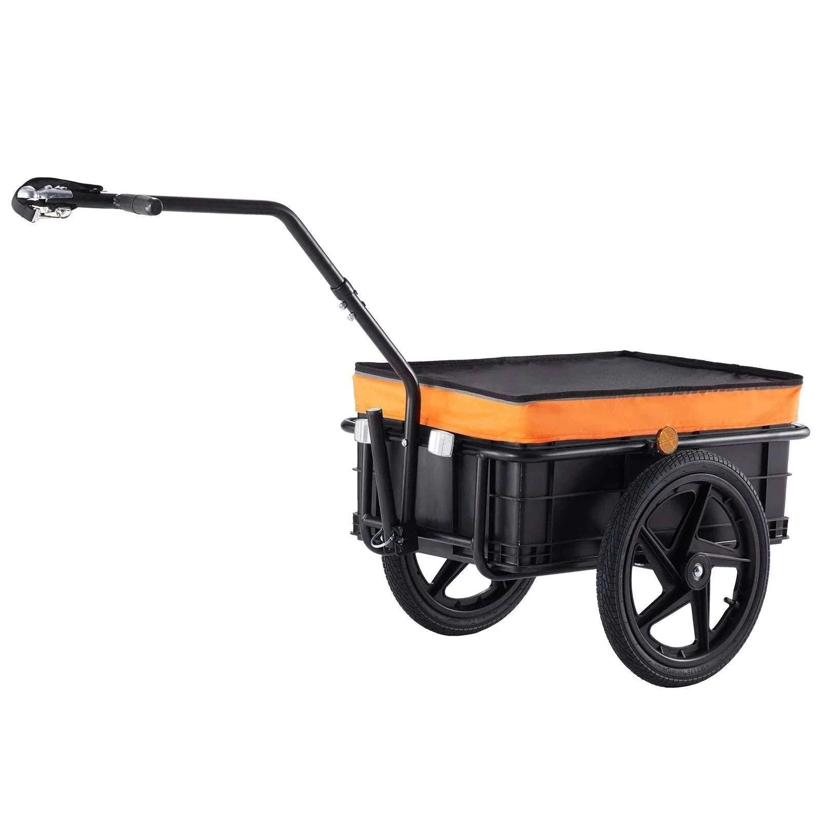 Bike Cargo Trailer 88 lbs Capacity Foldable Wagon with 16" Wheels-88lbs / GERMANY