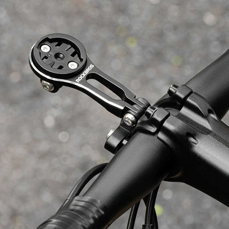 Bike Computer Mount Extension with Front Light Holder Alloy Bracket-adjustable
