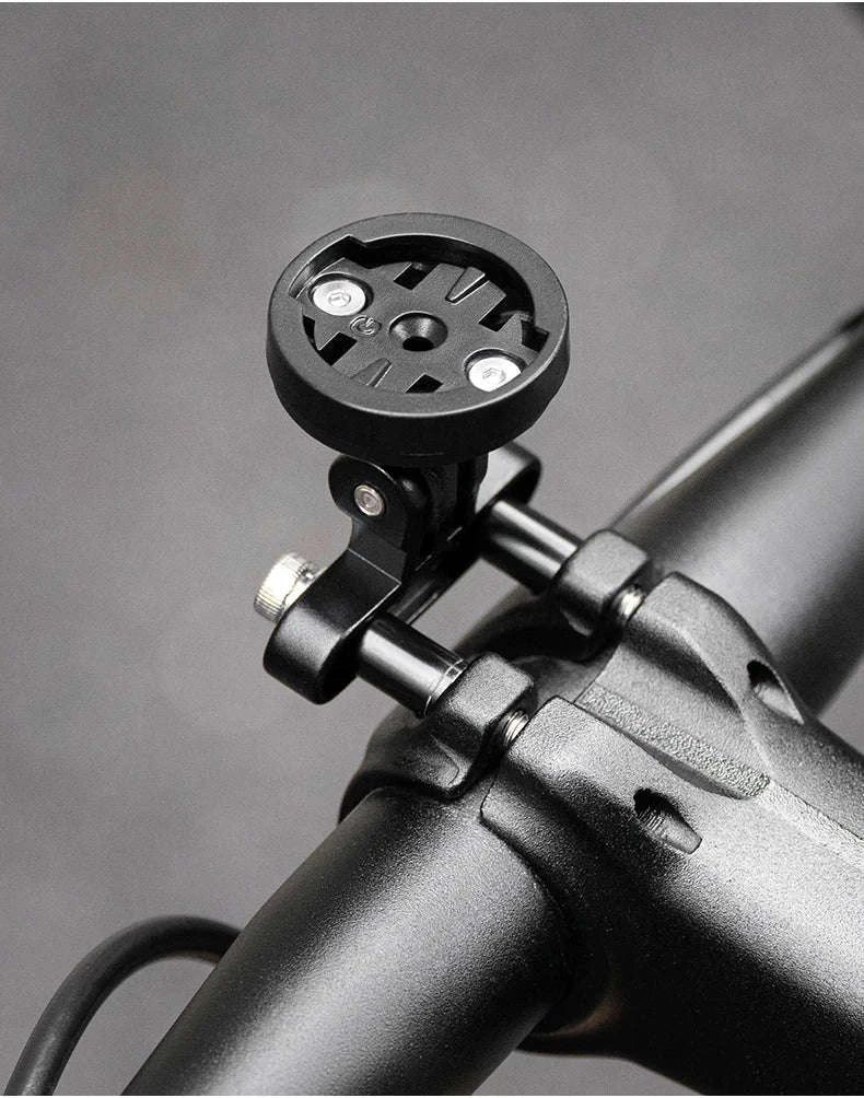 Bike Computer Mount Extension with Front Light Holder Alloy Bracket-adjustable