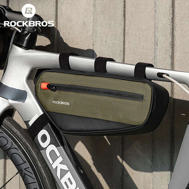 Bike Frame Tube Bag 1.7L with Reflective Design and Easy Mount-1.7L