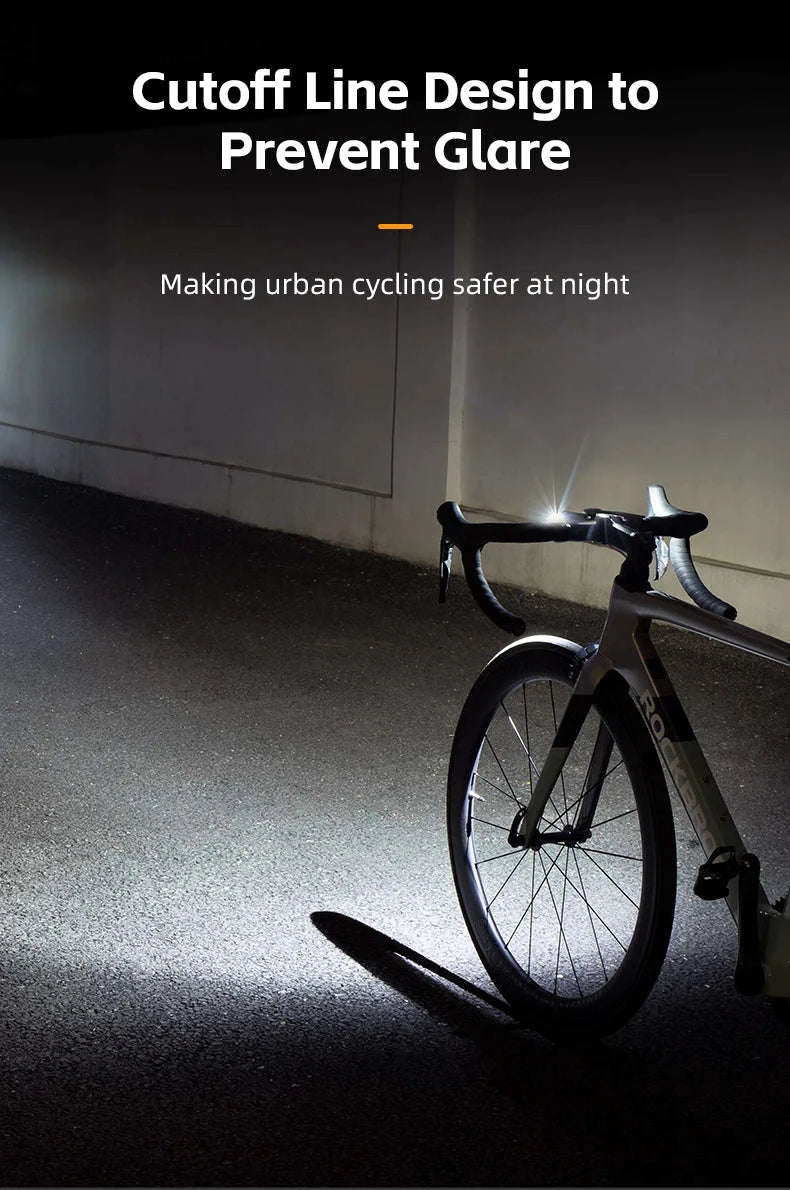 Bike Front Light 400/800LM USB-C Rechargeable IPX6 Aluminum-400LM(only light)