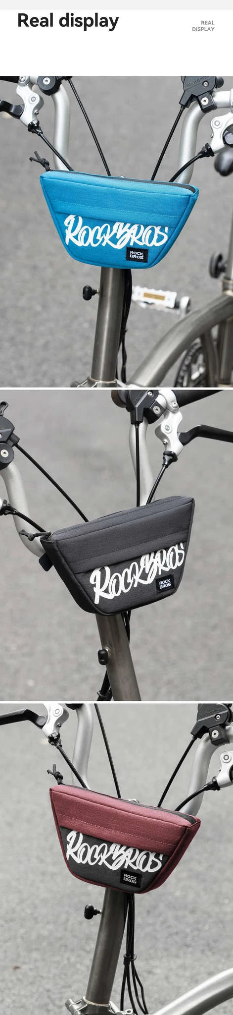 Bike Front Tube Bag 0.7L Rainproof Handlebar Storage for Brompton-G011-2 / about 0.7L