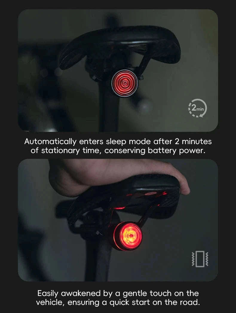 Bike Light Set with Smart Brake Sensor Tail Light 200/400LM-RHL400-BLS2