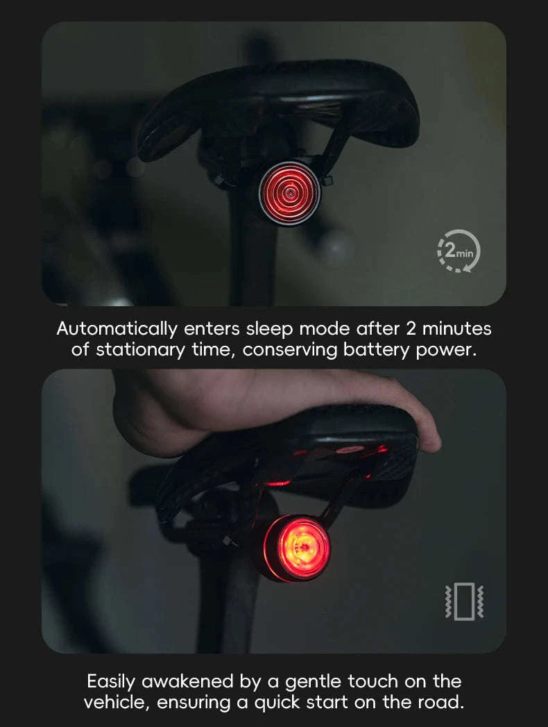 Bike Light Set with Smart Brake Sensor Tail Light 200/400LM-RHL400-BLS2