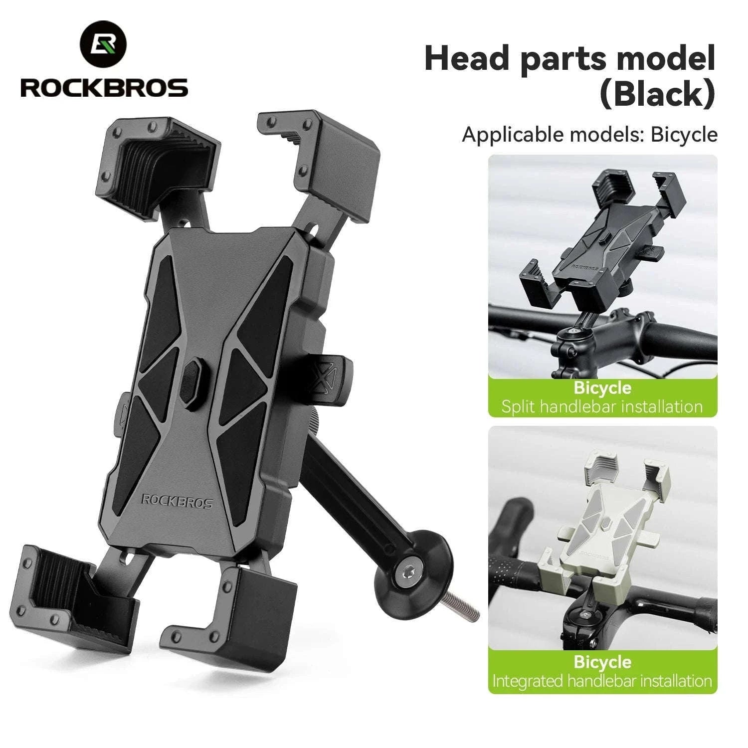 Bike Phone Holder with Anti-Vibration Quick Lock for 4.5–7.2 Inch Phones-LKZJ-Handlebar