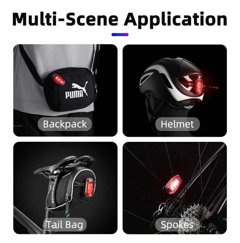 Bike Rear Light Mini Taillight IPX5 Water-Resistant Safety Lamp-ZPWD-1