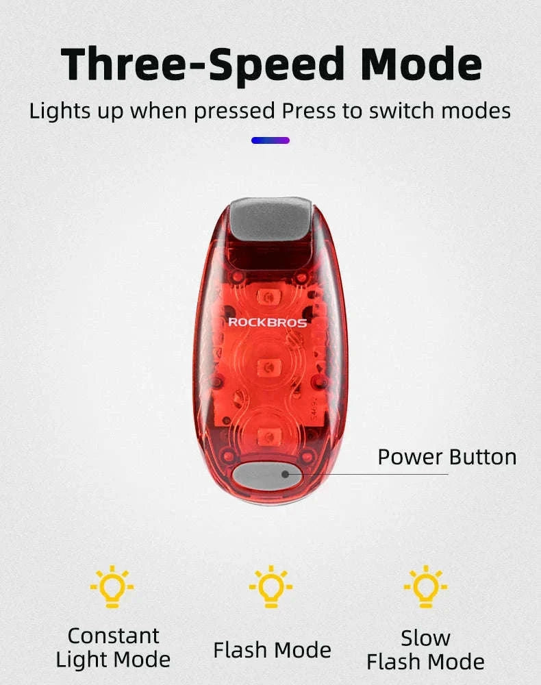 Bike Rear Light Mini Taillight IPX5 Water-Resistant Safety Lamp-ZPWD-1