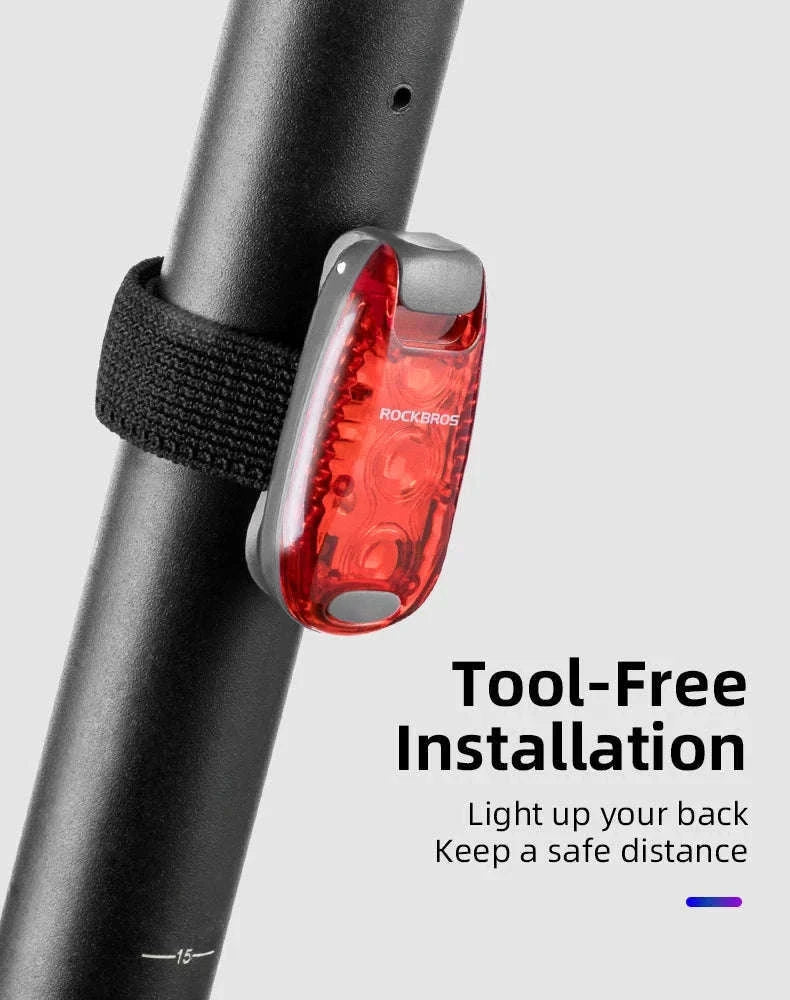 Bike Rear Light Mini Taillight IPX5 Water-Resistant Safety Lamp-ZPWD-1