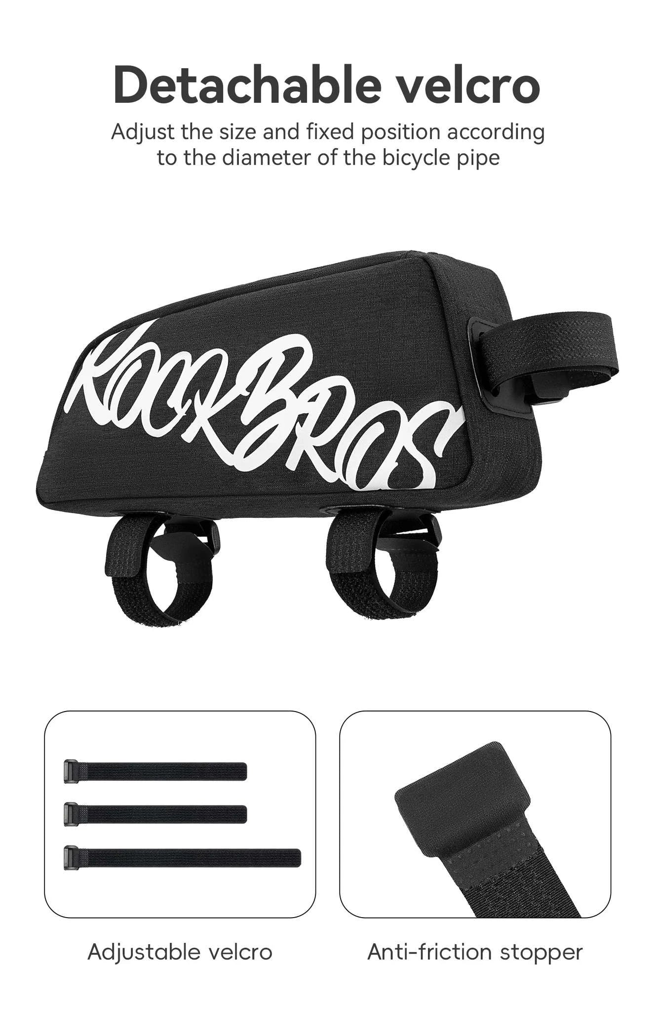 Bike Top Tube Bag 0.8L Rainproof Frame Pack-G009-3 / 0.8L