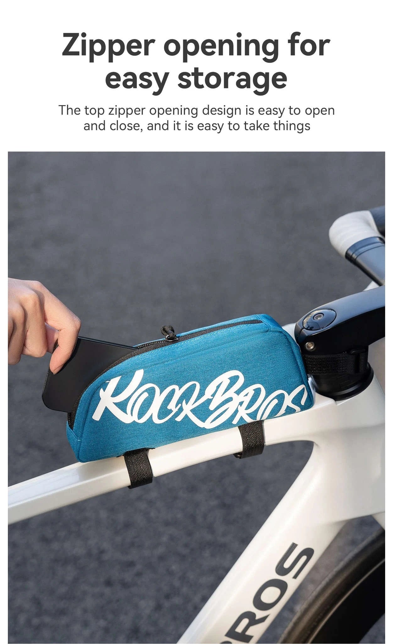 Bike Top Tube Bag 0.8L Rainproof Frame Pack-G009-3 / 0.8L