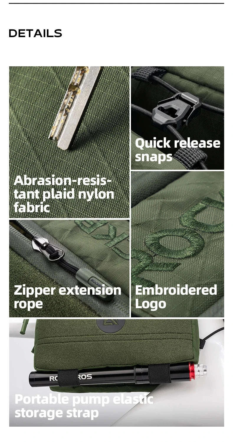 Bike Top Tube Bag Large Capacity Rainproof Cycling Storage-3012011301