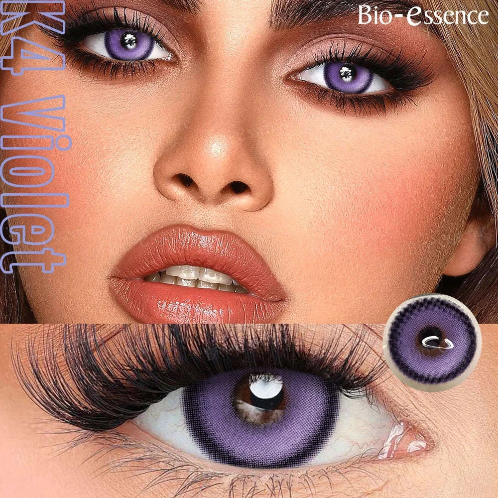 Bio-essence Colored Contact Lenses for Cosplay and Fashion-Sea blue 14.2 / 0